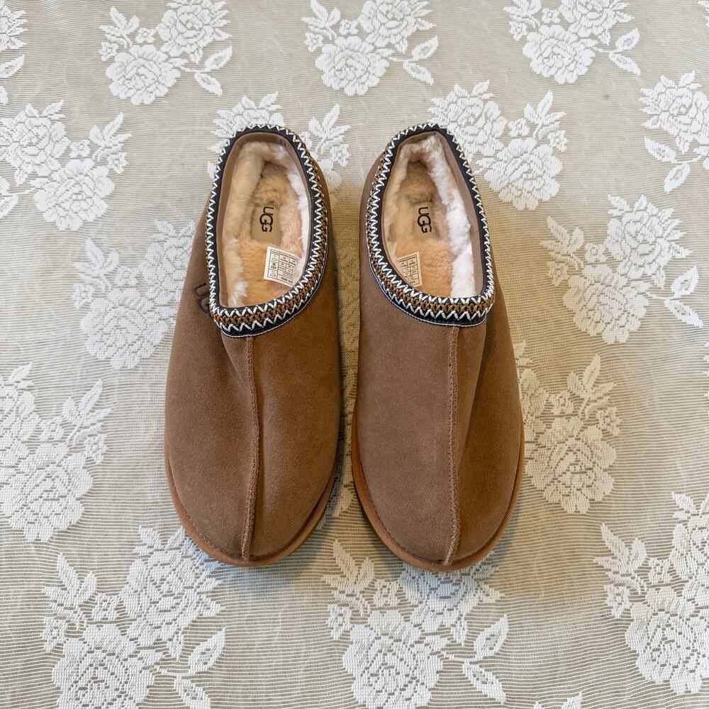 UGG Tasman Chestnut Suede Slippers Men’s Size 12
